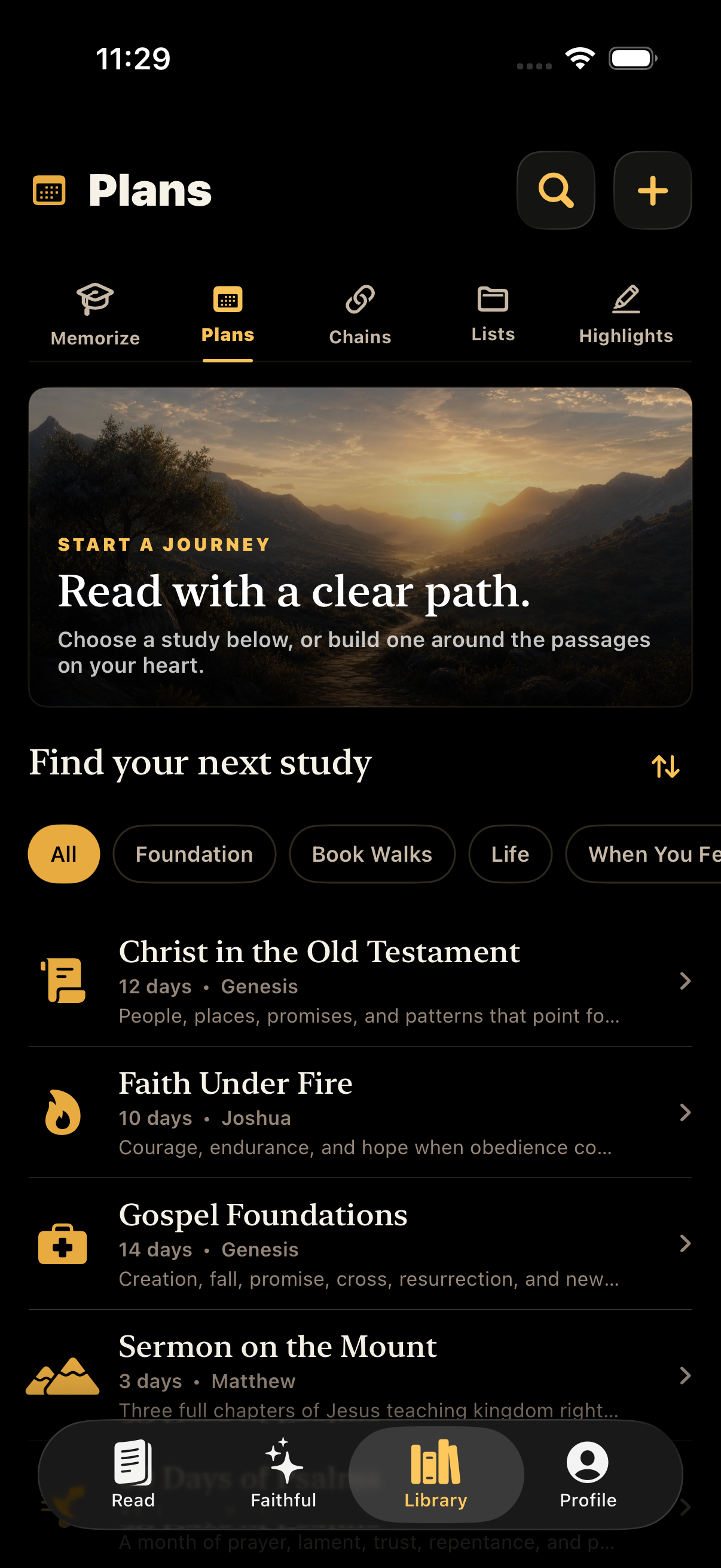 Bible reading plans